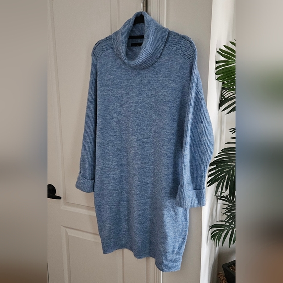 Vero Moda Soft Blue Cowl Neck Sweater - Picture 4 of 5